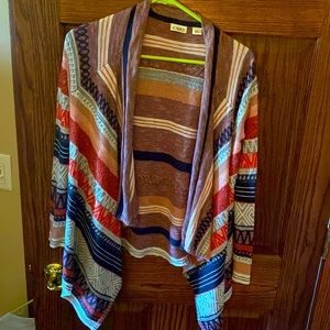 Navy, white, grey, & red cover